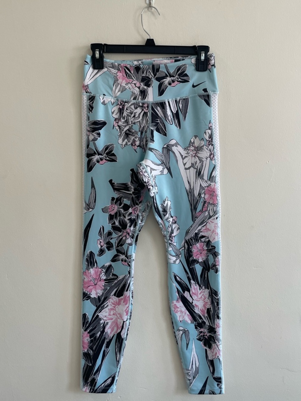 Nike Light Blue Floral Leggings